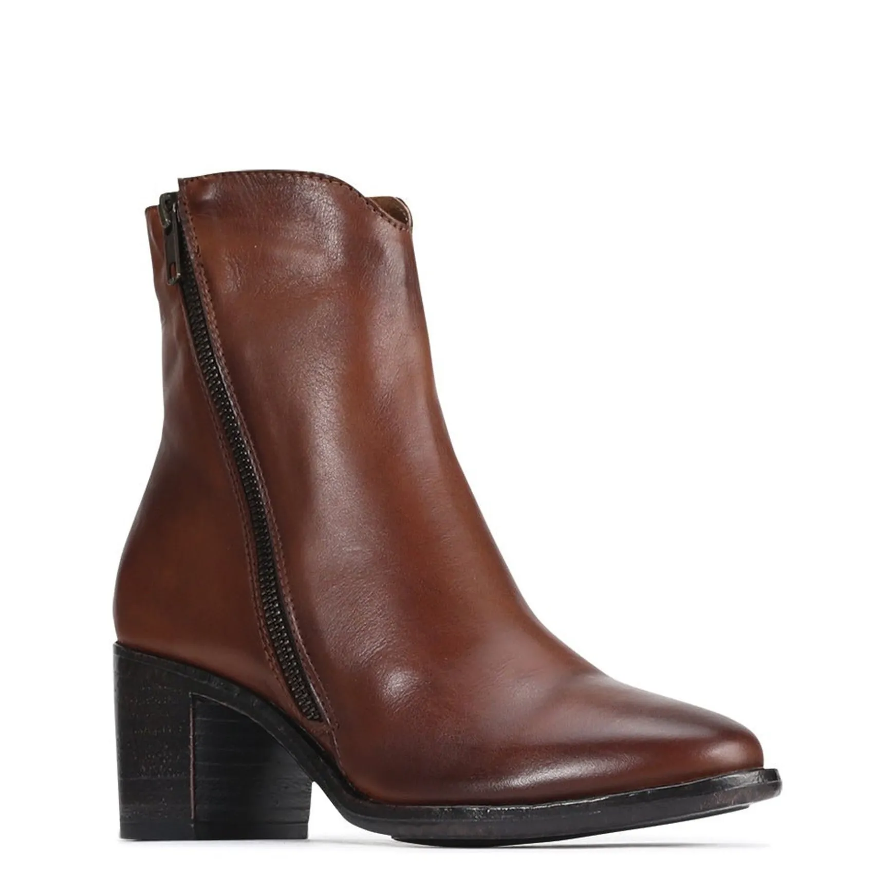 SERAPHIN LEATHER ZIP ANKLE BOOTS>EOS Footwear Best Sale