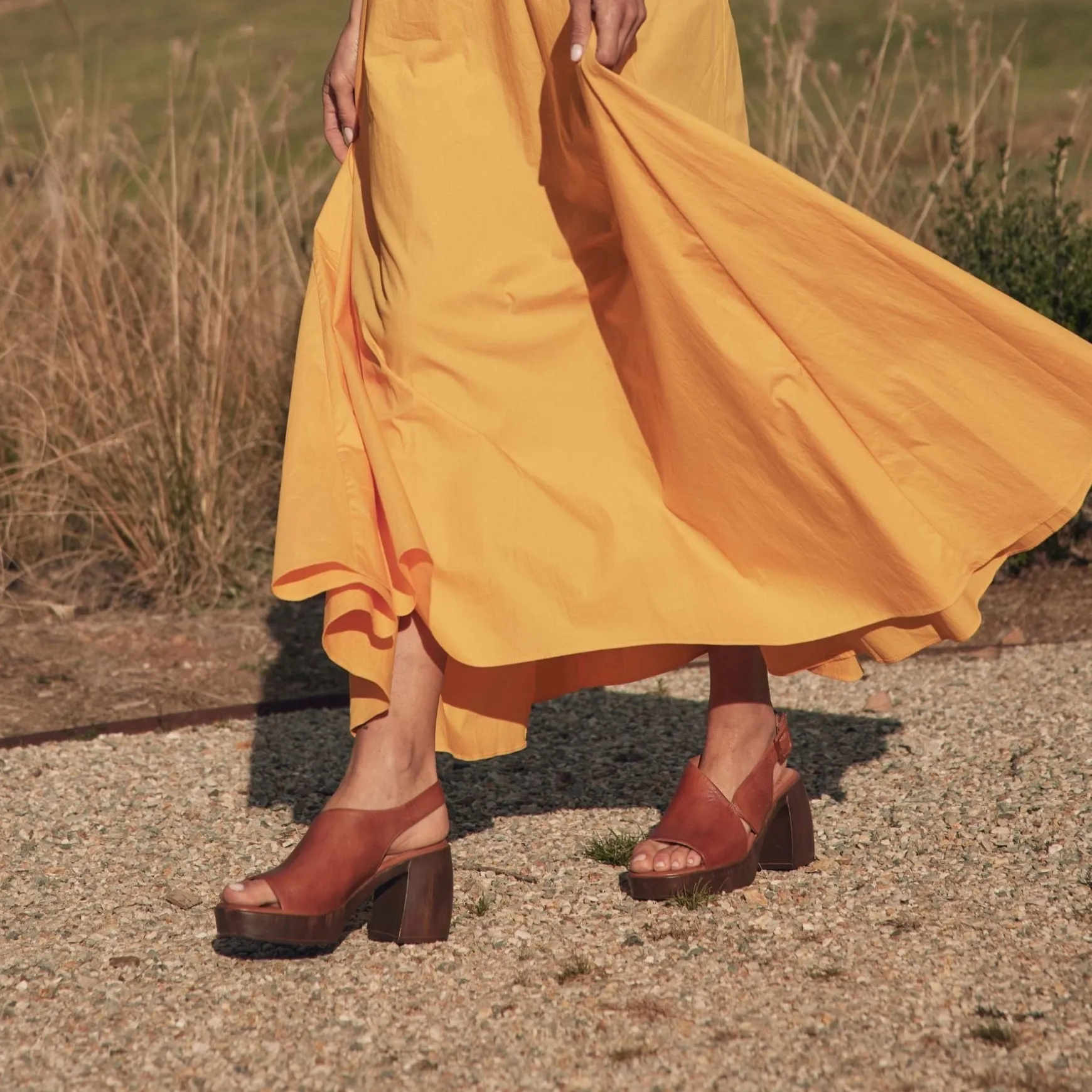 SPICER LEATHER BLOCK HEEL SANDALS>EOS Footwear Sale