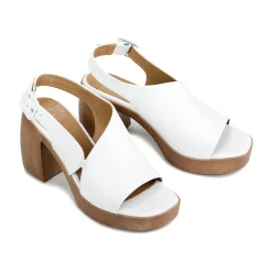SPICER LEATHER BLOCK HEEL SANDALS><noscript><img width=