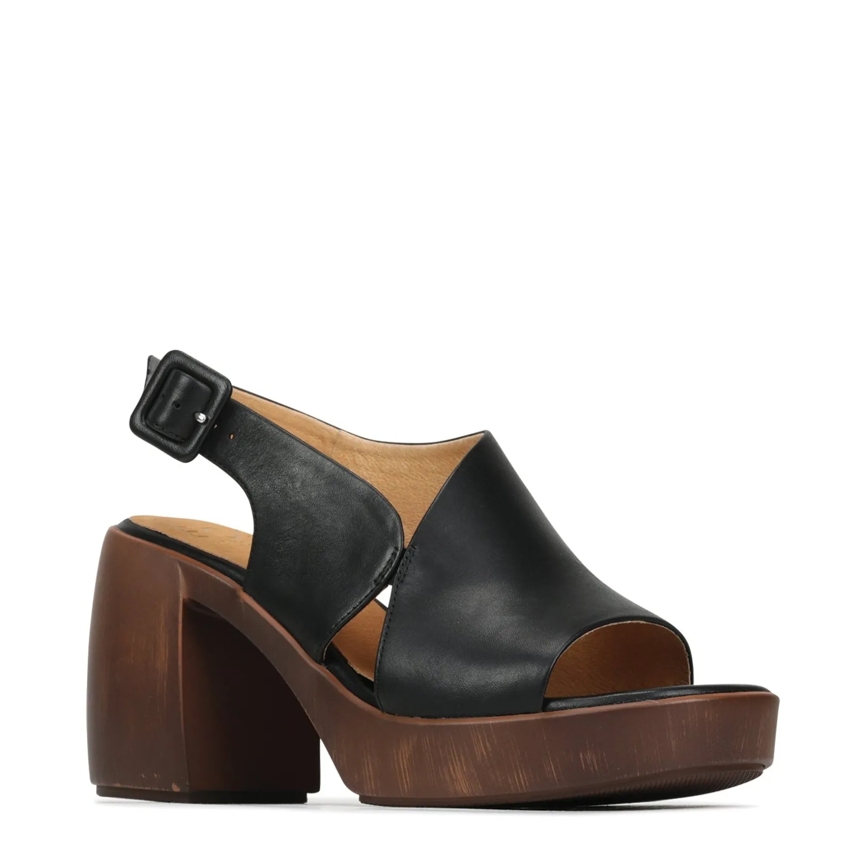 SPICER LEATHER BLOCK HEEL SANDALS>EOS Footwear Sale