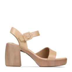 SPIGA LEATHER BLOCK HEEL SANDALS>EOS Footwear Flash Sale