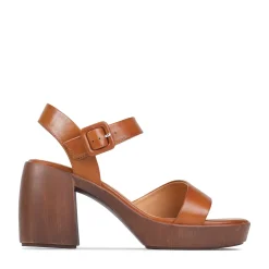 SPIGA LEATHER BLOCK HEEL SANDALS><noscript><img width=