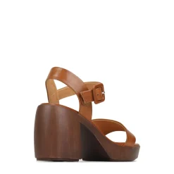 SPIGA LEATHER BLOCK HEEL SANDALS><noscript><img width=