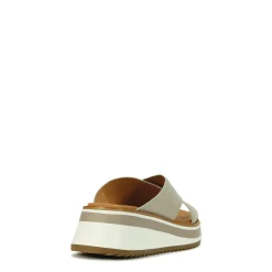 SPORT LEATHER CROSSOVER SLIDE SANDAL><noscript><img width=