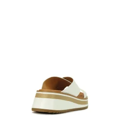 SPORT LEATHER CROSSOVER SLIDE SANDAL><noscript><img width=