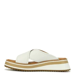 SPORT LEATHER CROSSOVER SLIDE SANDAL><noscript><img width=