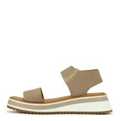 SPORTY LEATHER WEDGE SANDAL><noscript><img width=