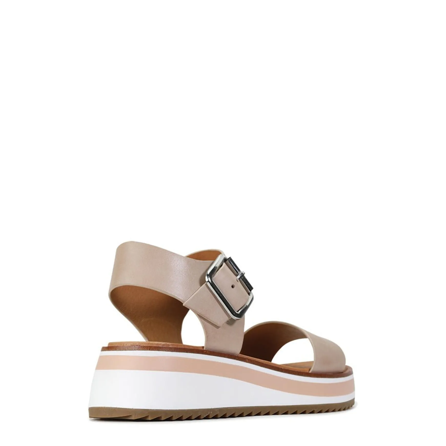 SPORTY LEATHER WEDGE SANDAL>EOS Footwear Cheap