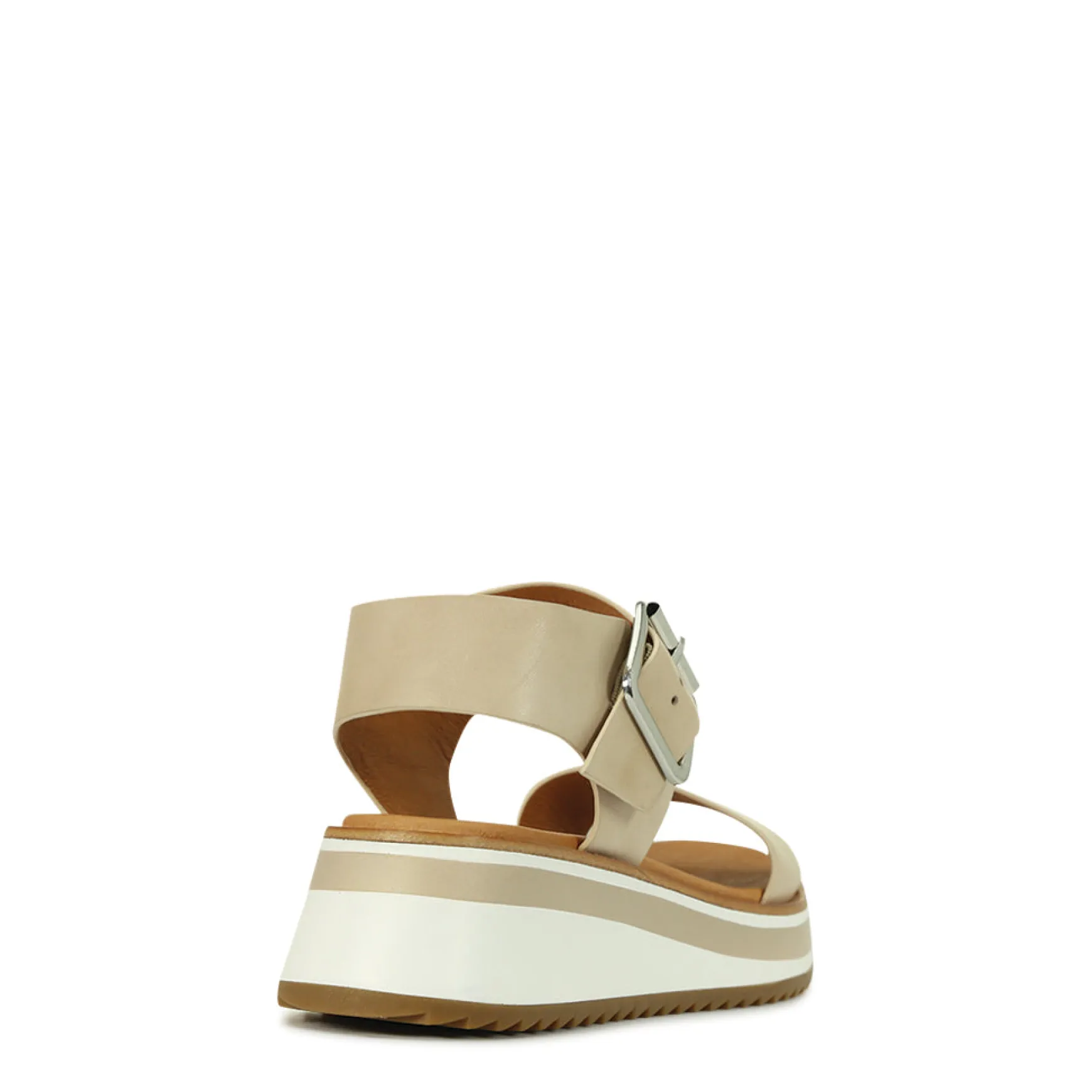 SPORTY LEATHER WEDGE SANDAL>EOS Footwear Cheap