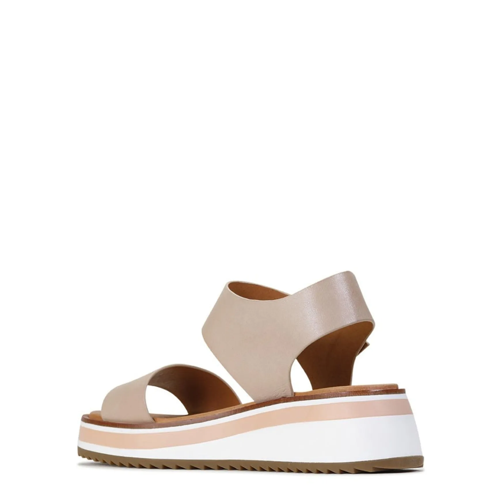 SPORTY LEATHER WEDGE SANDAL>EOS Footwear Cheap
