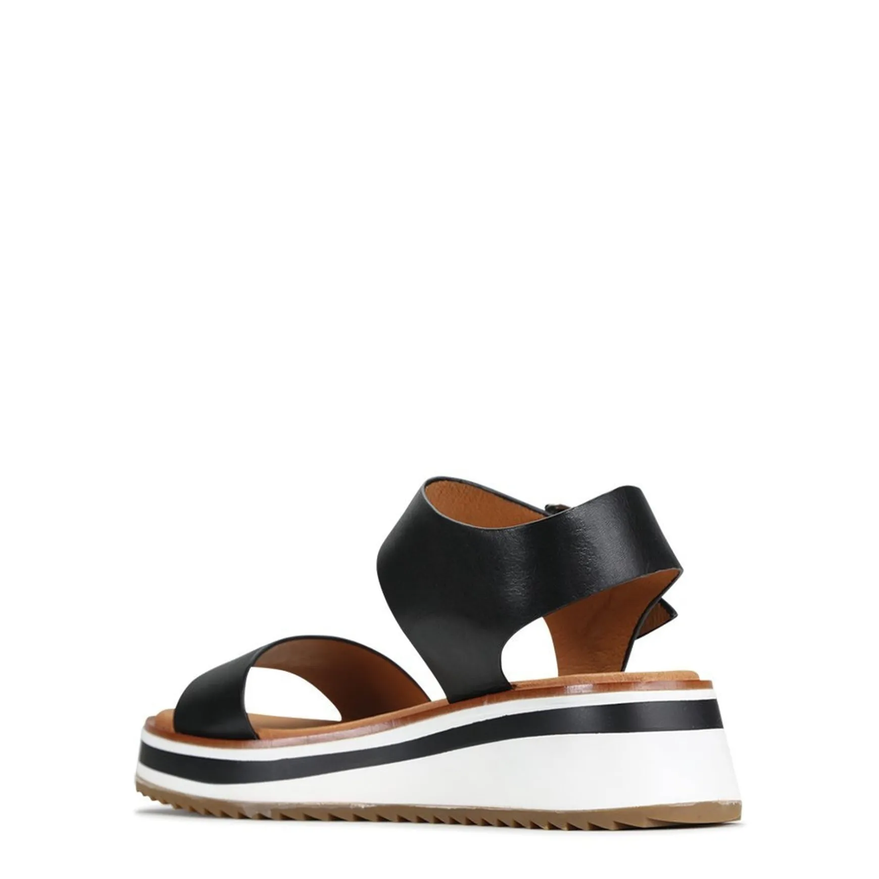 SPORTY LEATHER WEDGE SANDAL>EOS Footwear Cheap