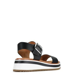 SPORTY LEATHER WEDGE SANDAL><noscript><img width=
