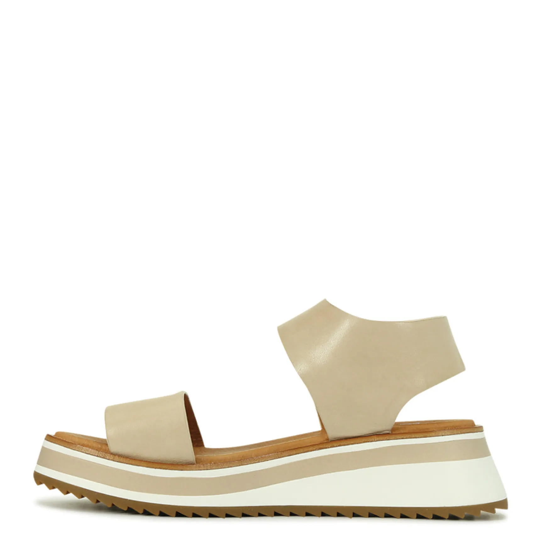 SPORTY LEATHER WEDGE SANDAL>EOS Footwear Cheap