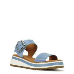 SPORTY LEATHER WEDGE SANDAL><noscript><img width=