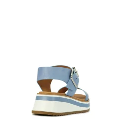 SPORTY LEATHER WEDGE SANDAL><noscript><img width=