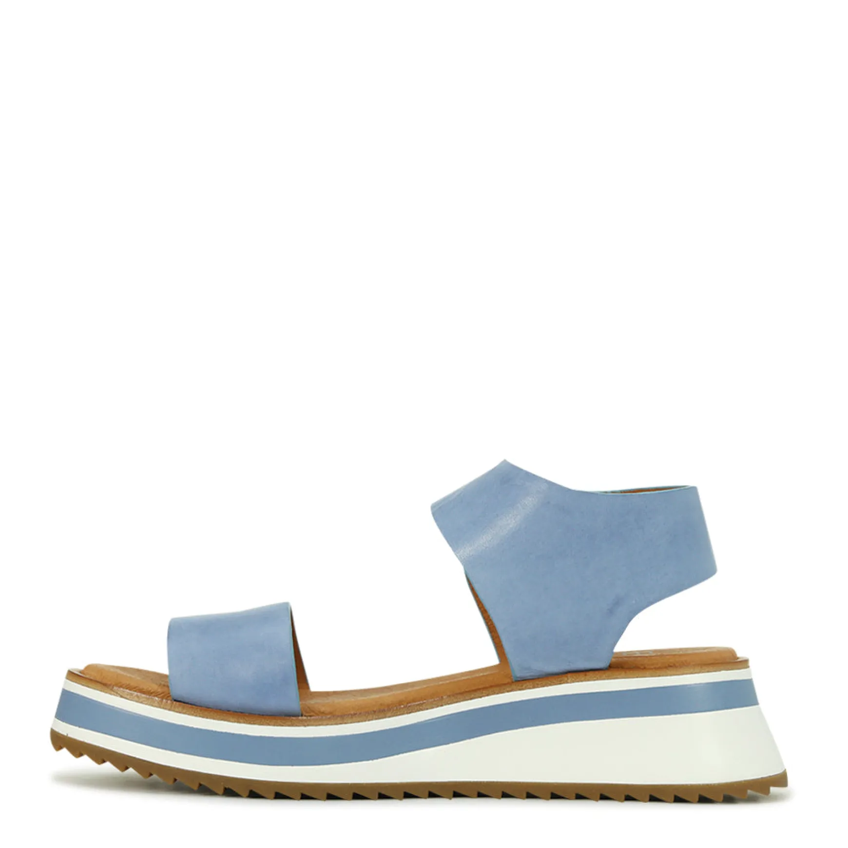SPORTY LEATHER WEDGE SANDAL>EOS Footwear Cheap