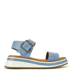 SPORTY LEATHER WEDGE SANDAL><noscript><img width=