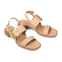 TEGEAN LEATHER SANDALS><noscript><img width=