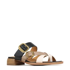 TEIA SLIDE SANDALS LEATHER><noscript><img width=