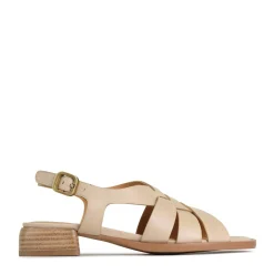 TEREZA SLING BACK SANDALS LEATHER>EOS Footwear Clearance