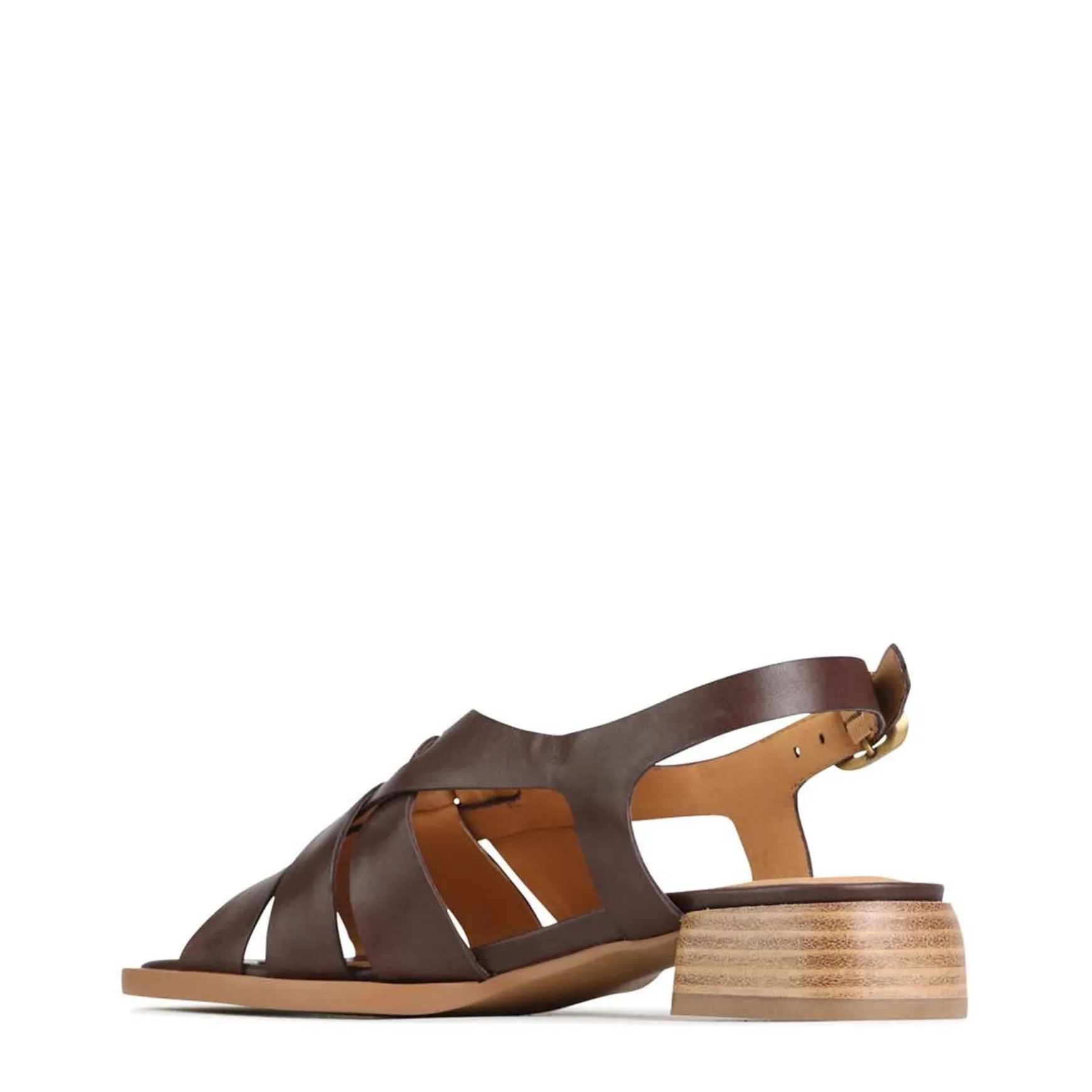 TEREZA SLING BACK SANDALS LEATHER>EOS Footwear Clearance