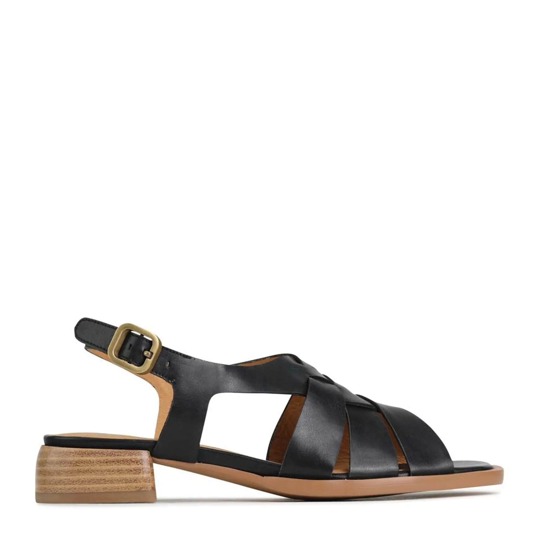 TEREZA SLING BACK SANDALS LEATHER>EOS Footwear Clearance