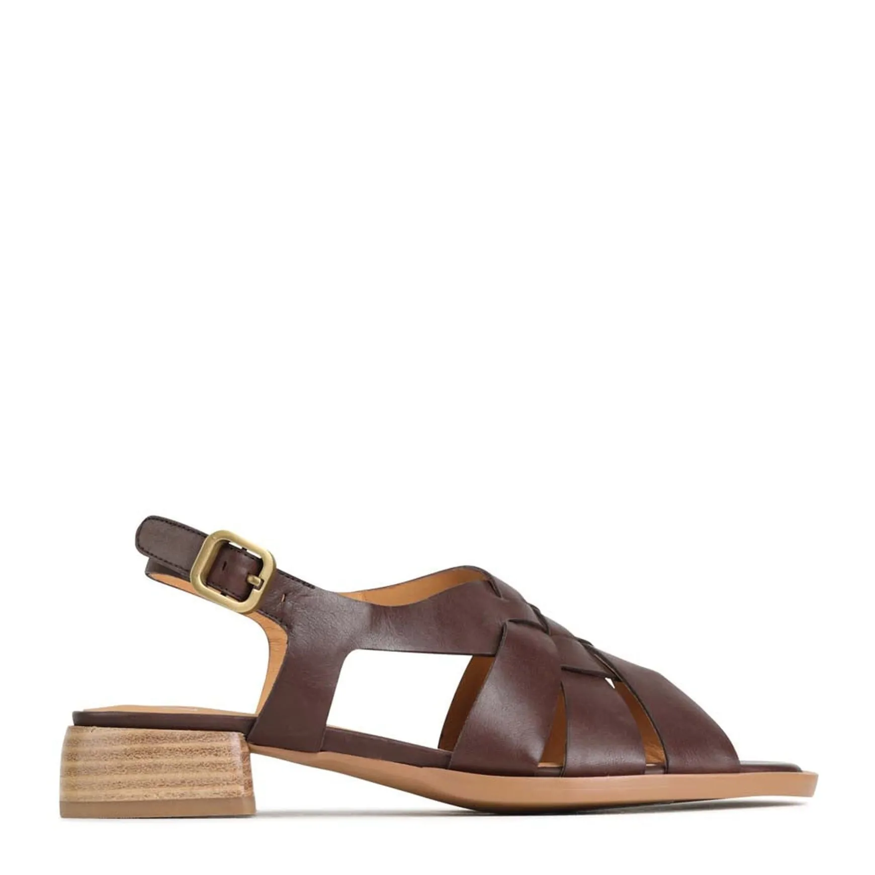 TEREZA SLING BACK SANDALS LEATHER>EOS Footwear Clearance