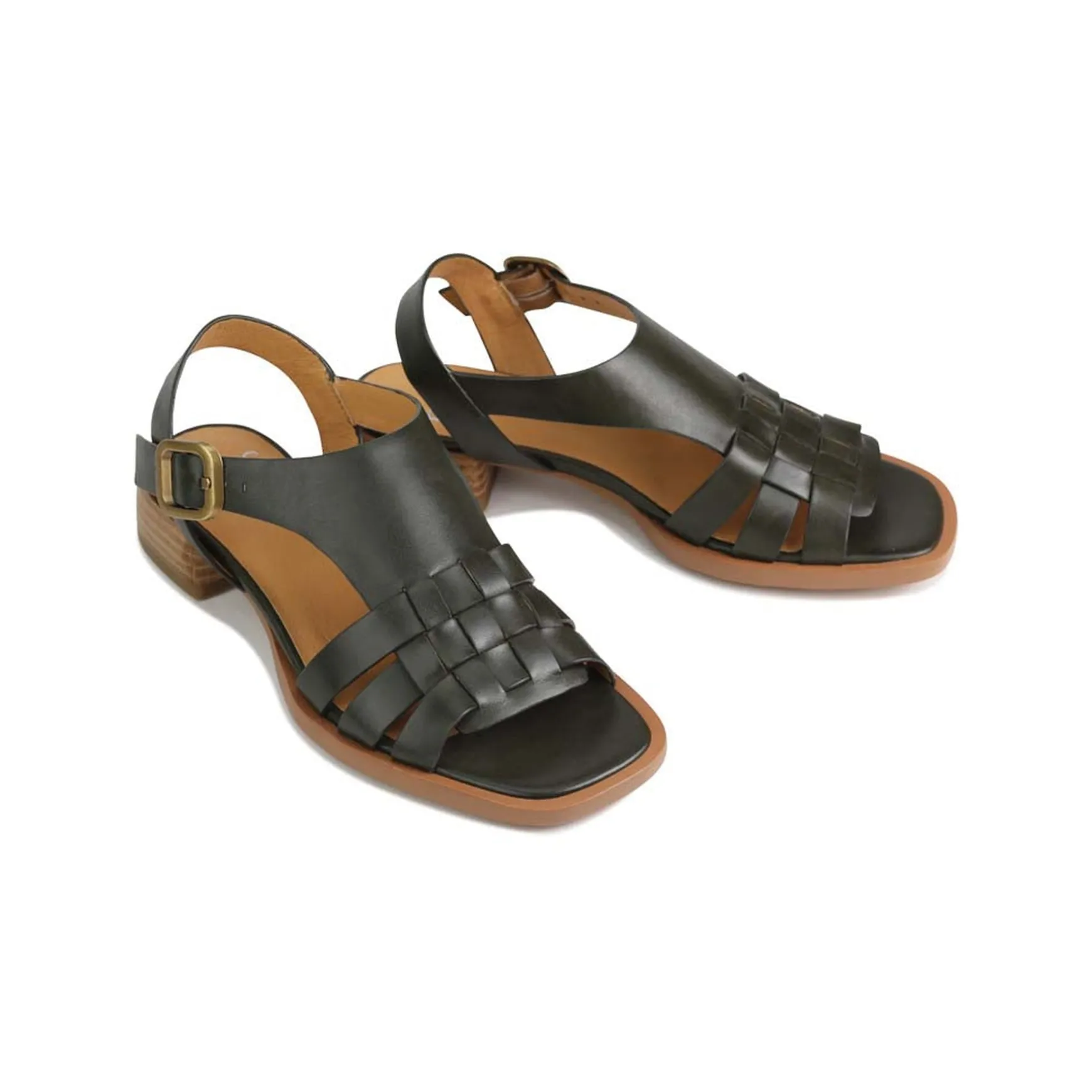TERRI ANKLE STRAP SANDALS LEATHER>EOS Footwear Clearance