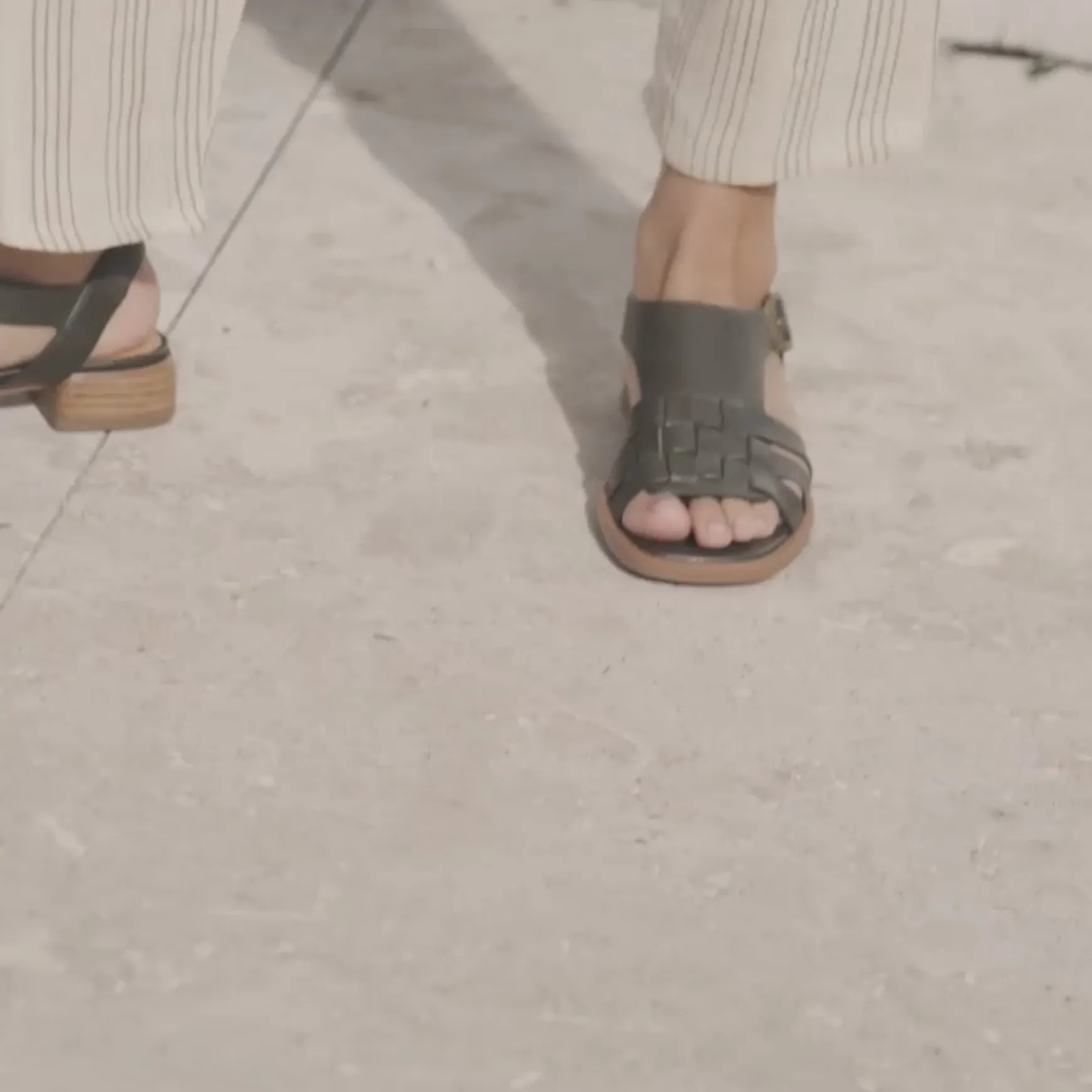 TERRI ANKLE STRAP SANDALS LEATHER>EOS Footwear Clearance