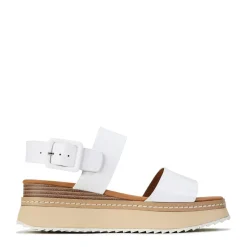 TONAL LEATHER WEDGE SANDAL>EOS Footwear Store