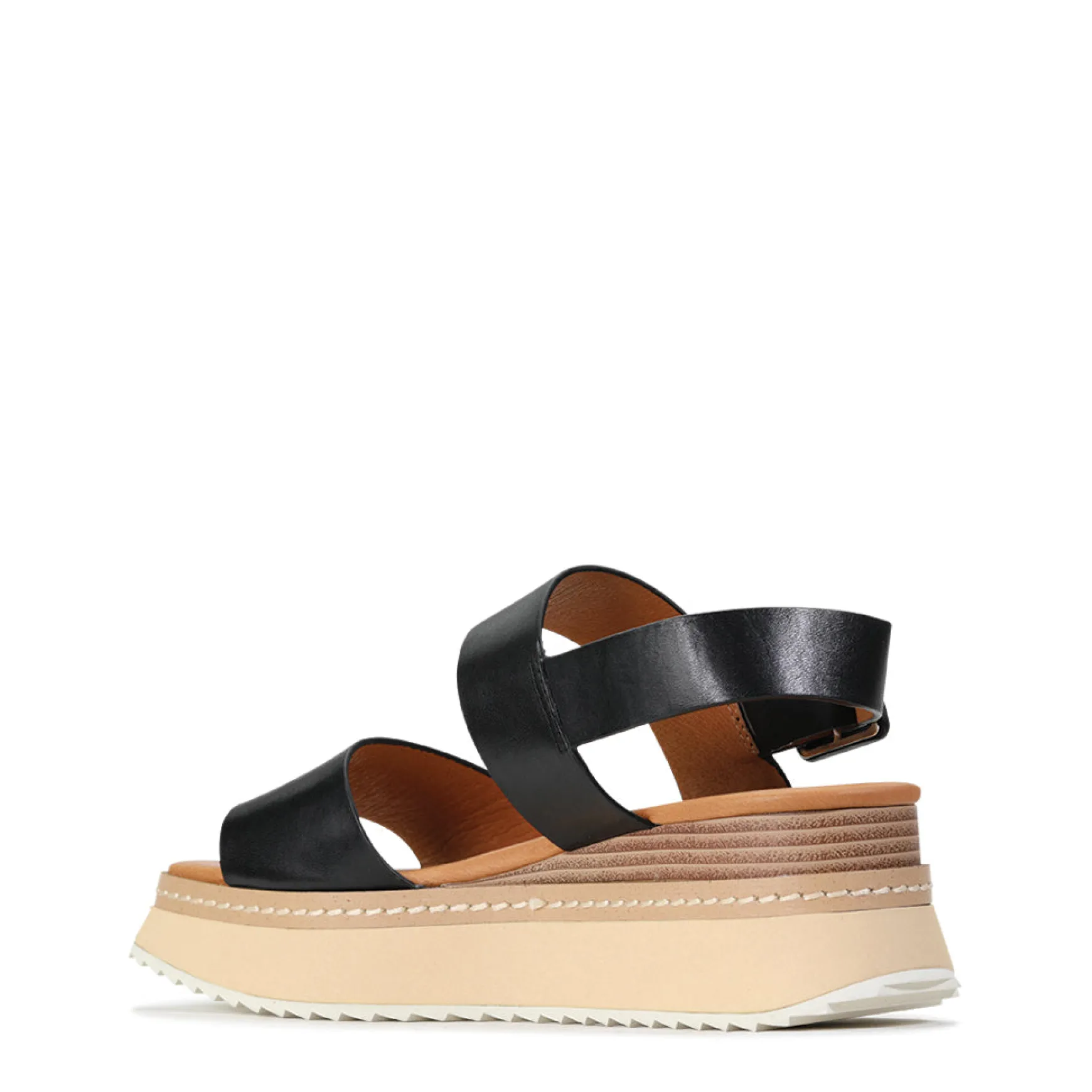 TONAL LEATHER WEDGE SANDAL>EOS Footwear Store
