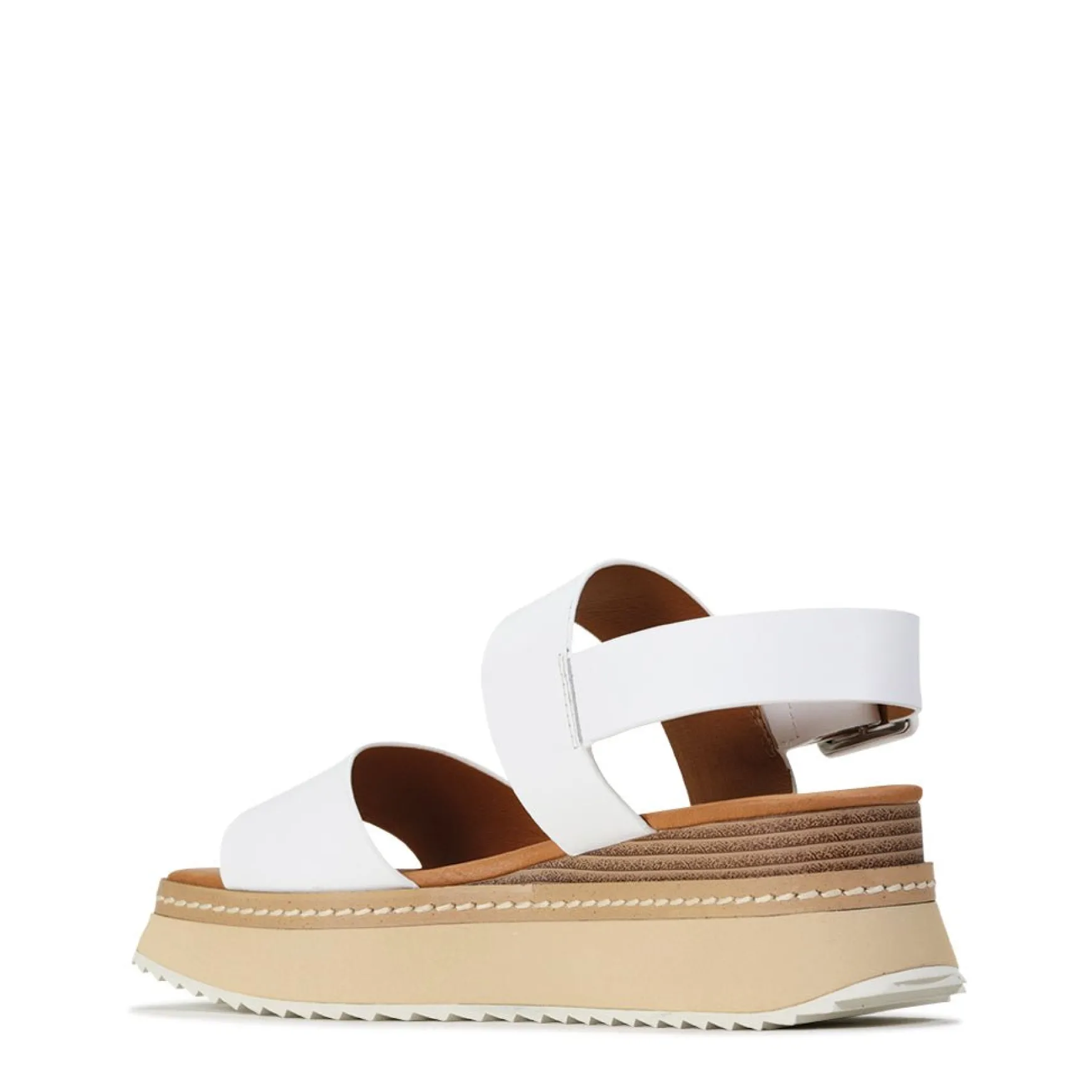 TONAL LEATHER WEDGE SANDAL>EOS Footwear Store