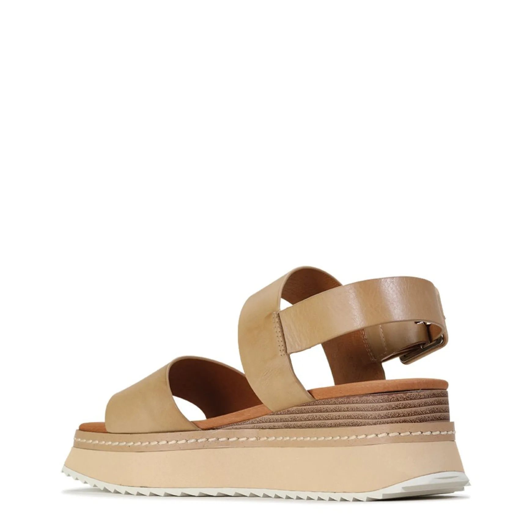 TONAL LEATHER WEDGE SANDAL>EOS Footwear Store