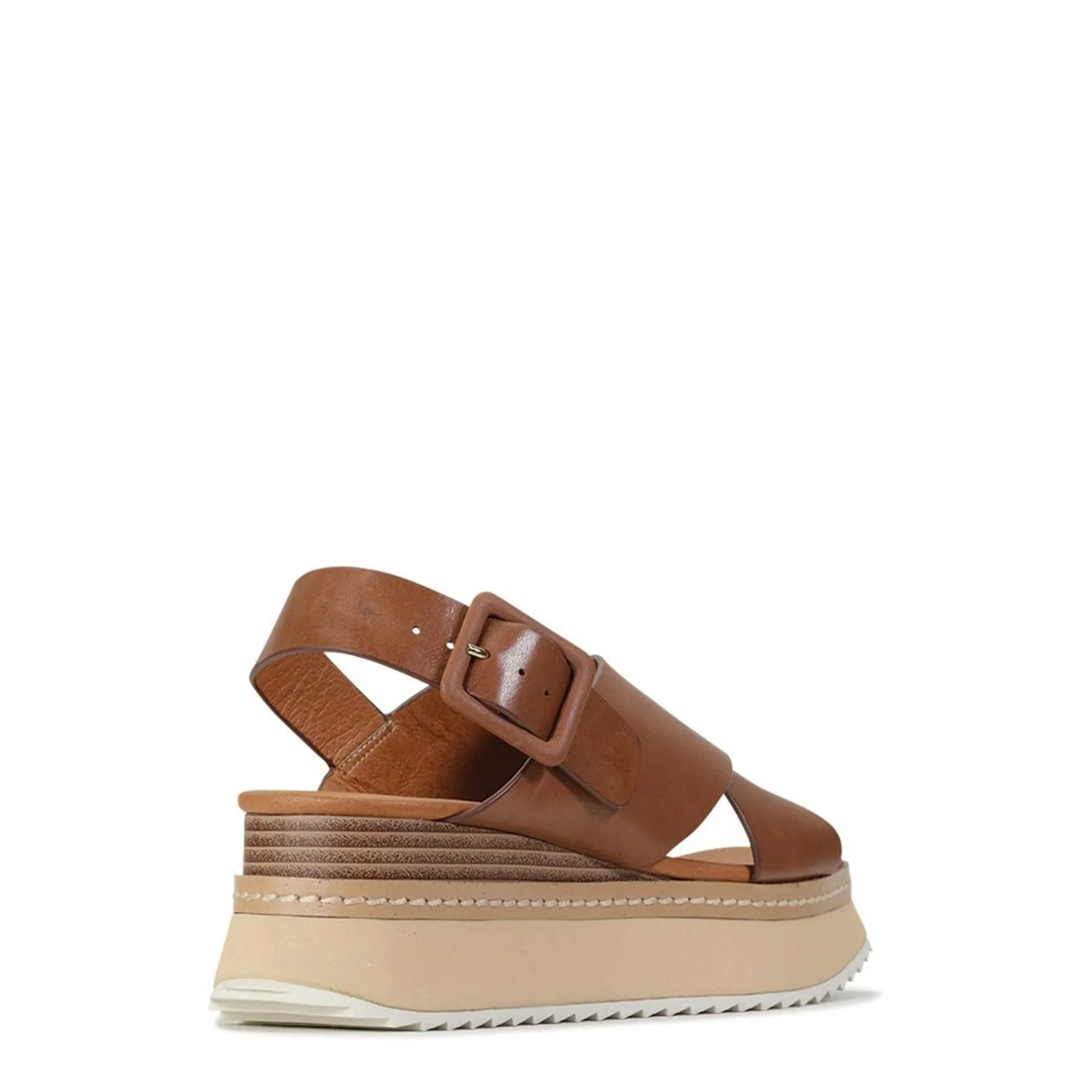 TONALITIES LEATHER PLATFORM WEDGE SANDALS>EOS Footwear Best