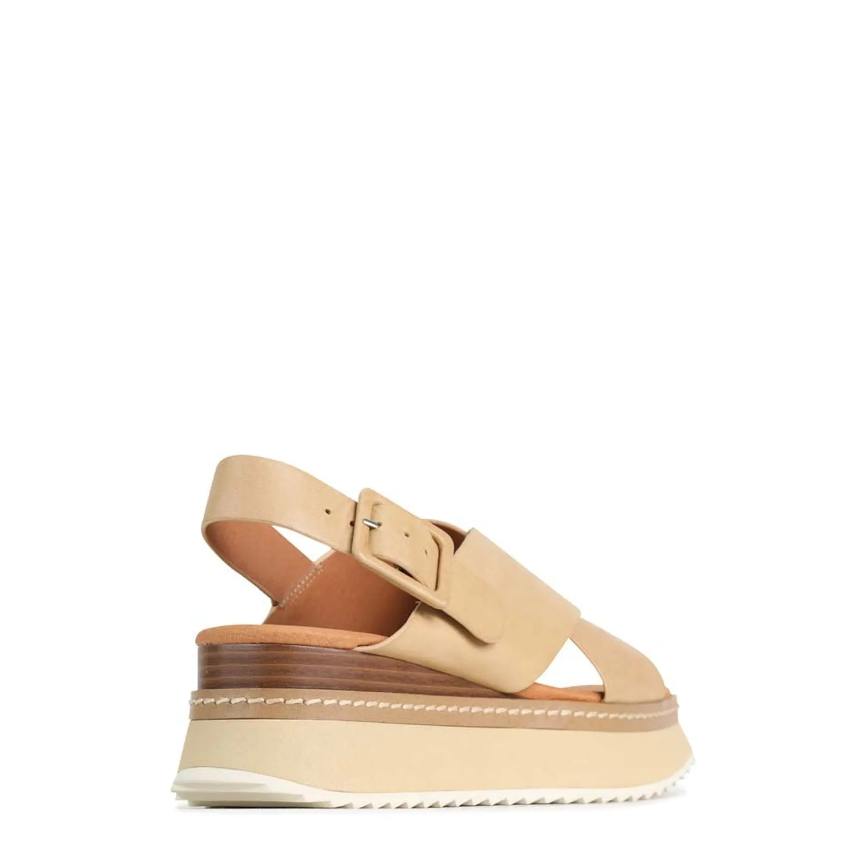 TONALITIES LEATHER PLATFORM WEDGE SANDALS>EOS Footwear Best