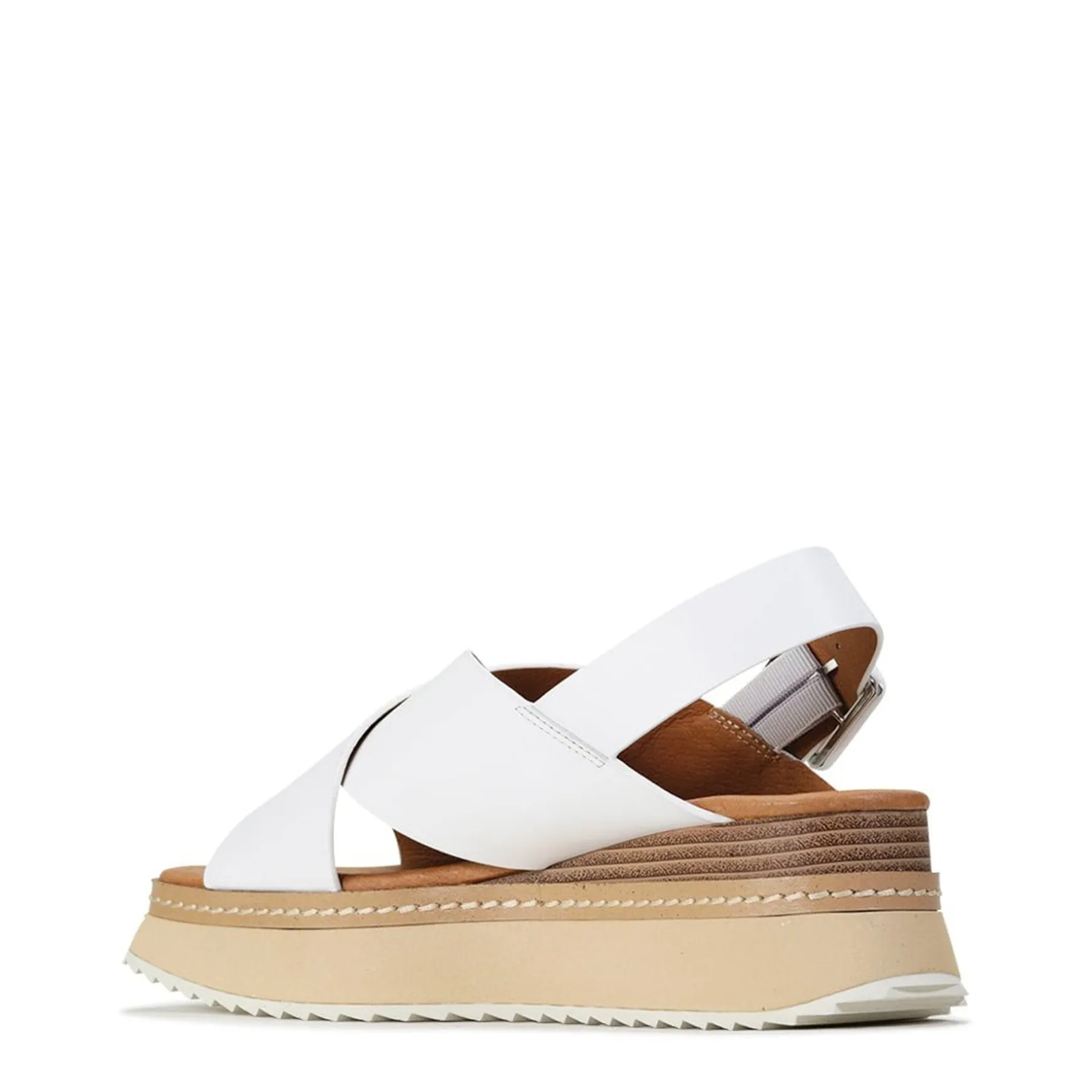 TONALITIES LEATHER PLATFORM WEDGE SANDALS>EOS Footwear Best