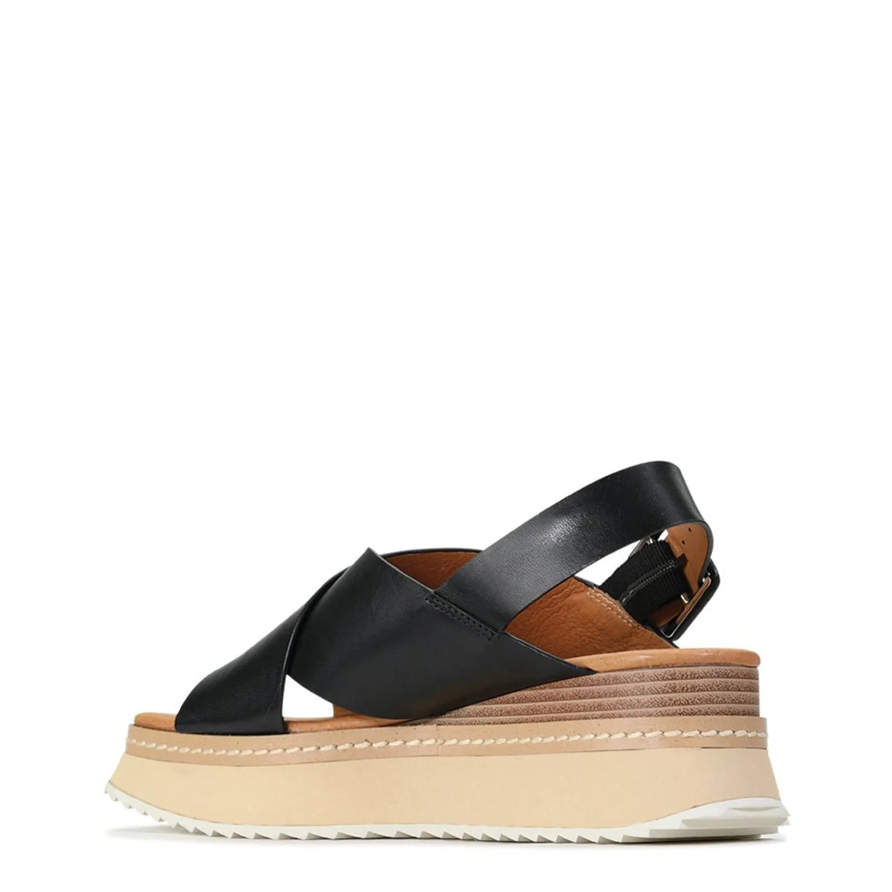 TONALITIES LEATHER PLATFORM WEDGE SANDALS>EOS Footwear Best