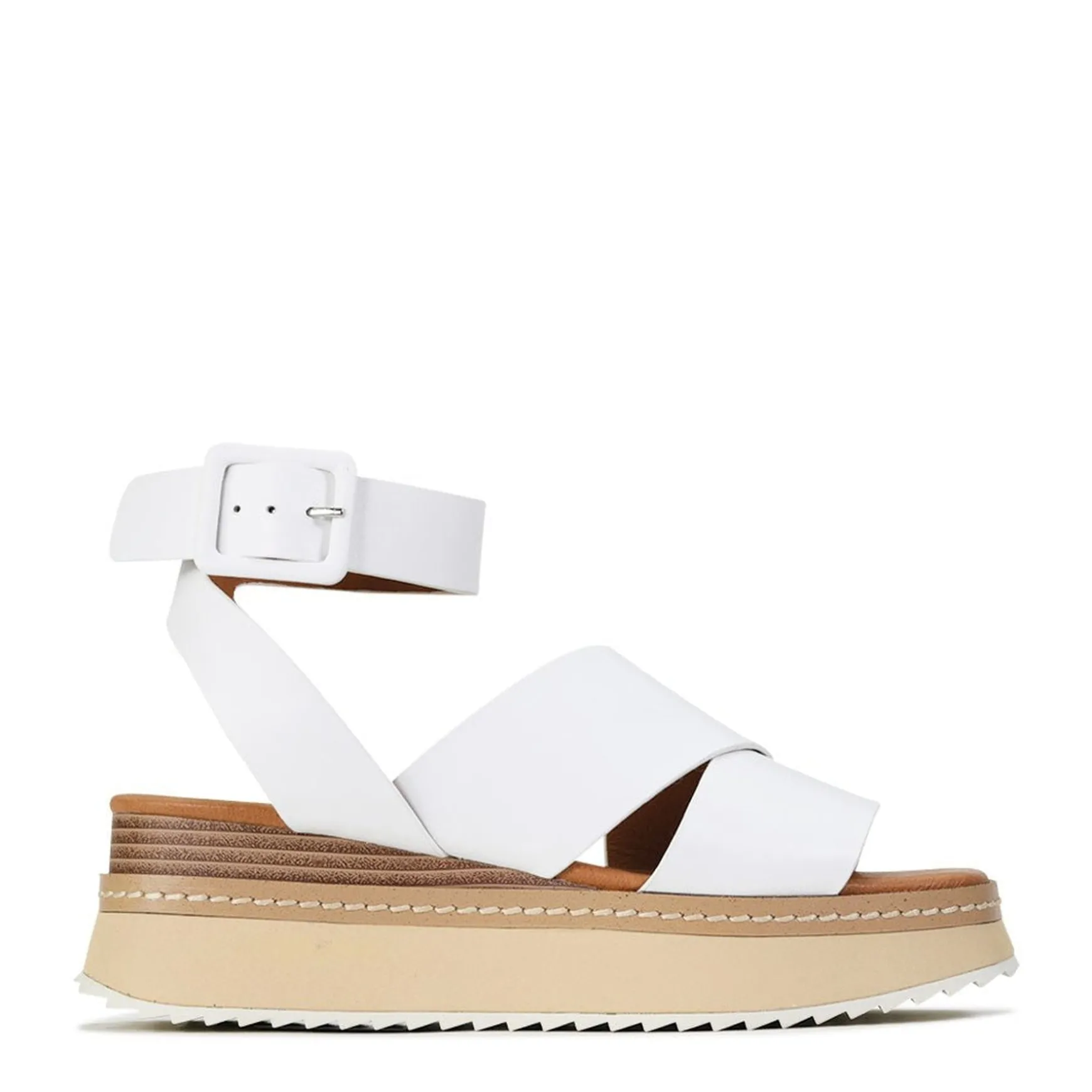 TONALITY PLATFORM SANDALS LEATHER>EOS Footwear Discount