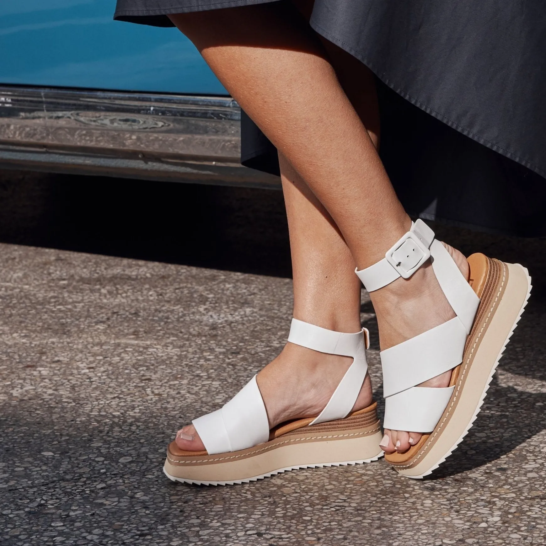 TONALITY PLATFORM SANDALS LEATHER>EOS Footwear Discount