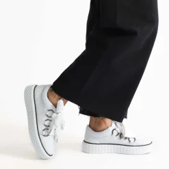 TRINITY LOW TOP SNEAKERS LEATHER><noscript><img width=