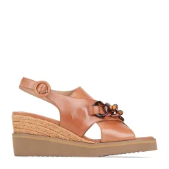 WAYFARER LEATHER WEDGE SANDALS>EOS Footwear Shop