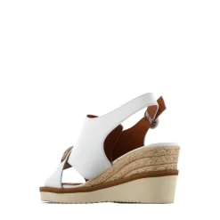 WAYFARER LEATHER WEDGE SANDALS><noscript><img width=