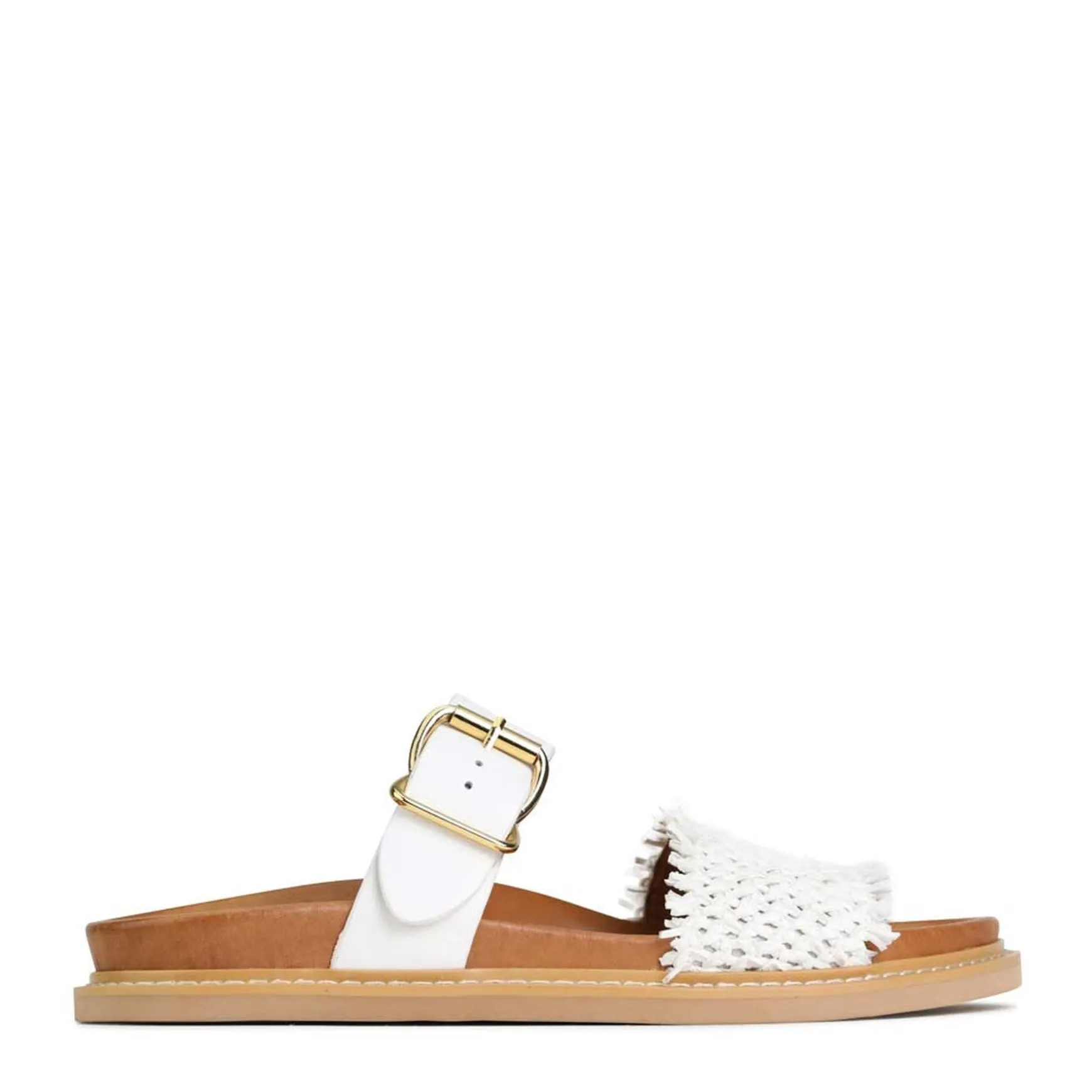 WEAVE SLIDE ARCHIVE SANDALS LEATHER>EOS Footwear Cheap