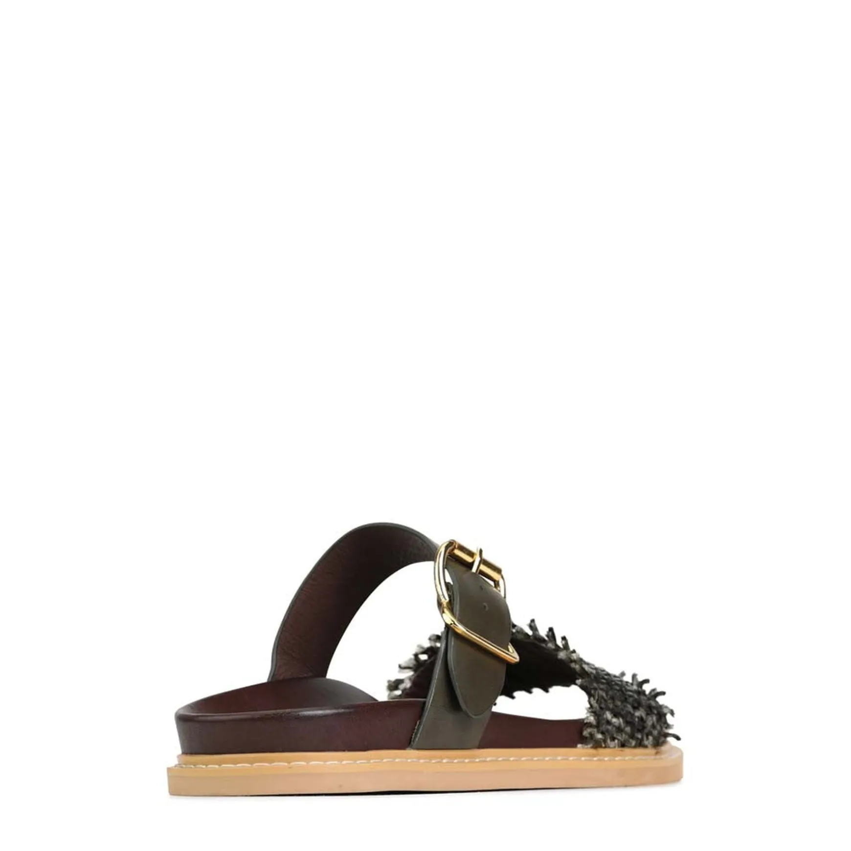 WEAVE SLIDE ARCHIVE SANDALS LEATHER>EOS Footwear Cheap