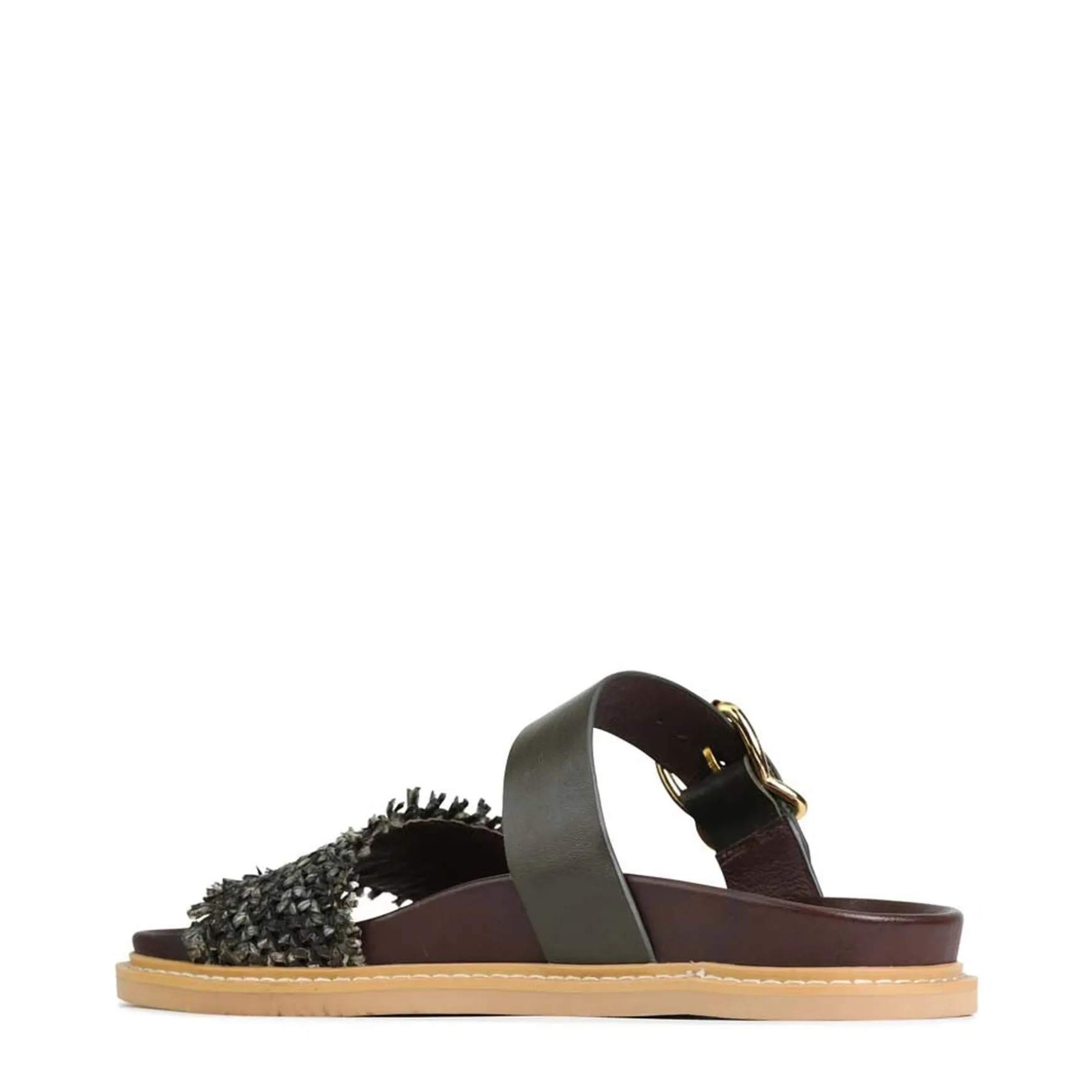 WEAVE SLIDE ARCHIVE SANDALS LEATHER>EOS Footwear Cheap