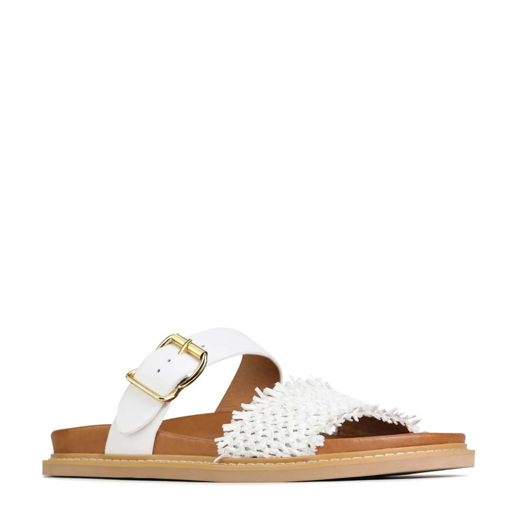 WEAVE SLIDE ARCHIVE SANDALS LEATHER>EOS Footwear Cheap