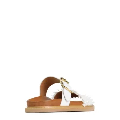 WEAVE SLIDE ARCHIVE SANDALS LEATHER><noscript><img width=