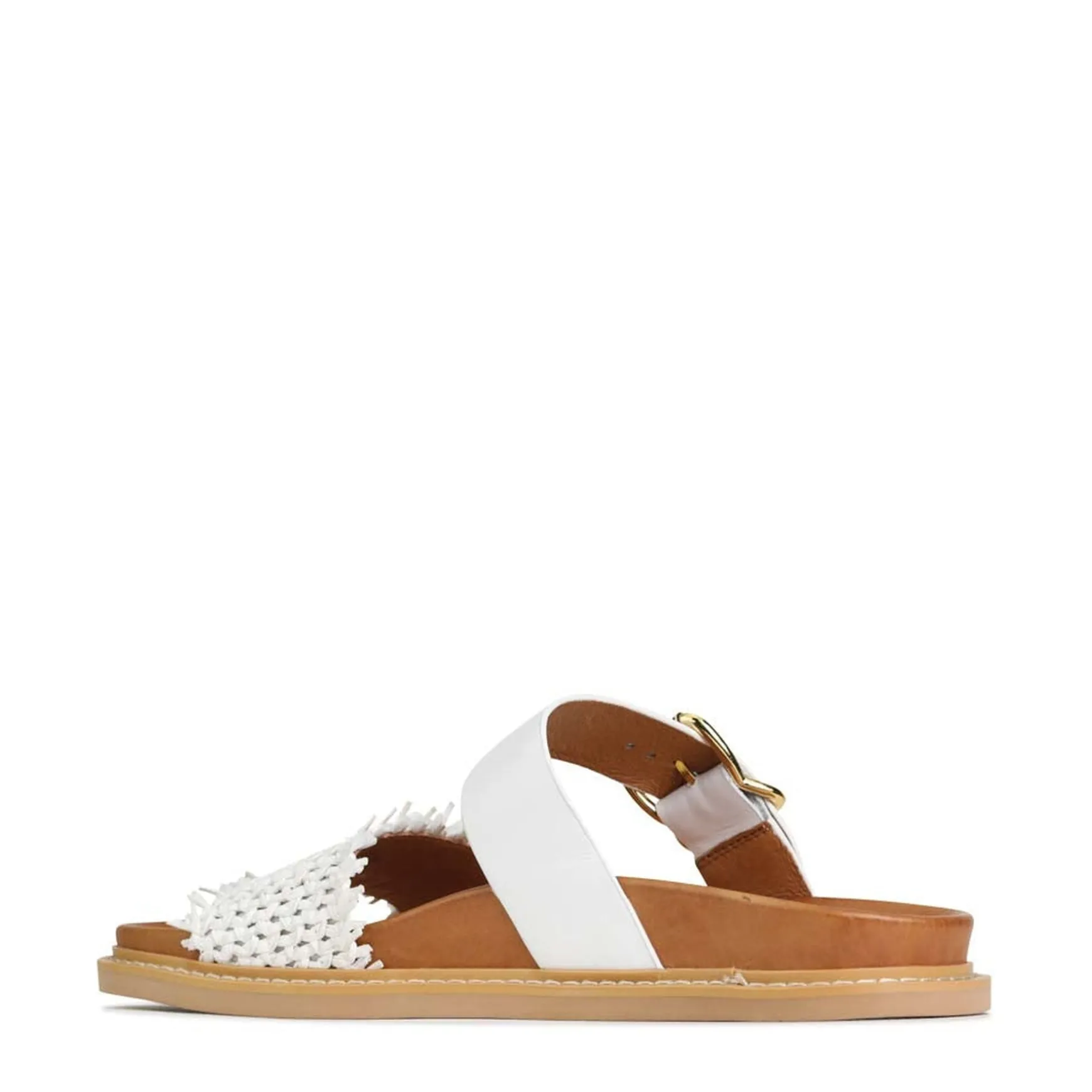 WEAVE SLIDE ARCHIVE SANDALS LEATHER>EOS Footwear Cheap