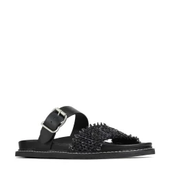 WEAVE SLIDE ARCHIVE SANDALS LEATHER><noscript><img width=