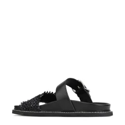 WEAVE SLIDE ARCHIVE SANDALS LEATHER><noscript><img width=